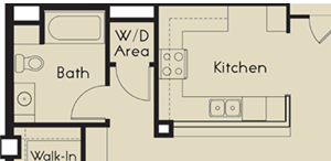 2 bed 2 Bath 1296-1359 square feet floor plan G